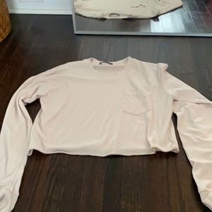 light pink long sleeve
